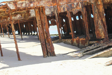 S.S. Maheno in Fraser Island Beach