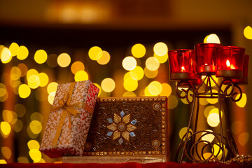 Fototapeta na wymiar Diwali Gift and Decoration