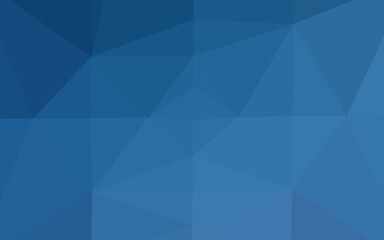 Light BLUE vector polygon abstract layout. Geometric illustration in Origami style with gradient. Triangular pattern for your business design.