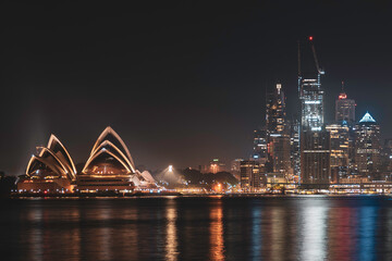 Sydney opera house night view