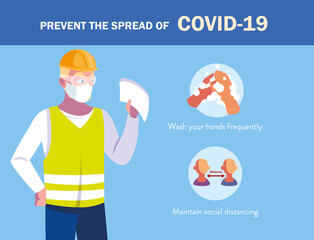 recommendations to prevent covid in an industry operator