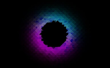 Dark Multicolor, Rainbow vector template with crystals, triangles. Abstract gradient illustration with triangles. Pattern can be used for websites.