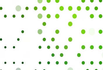 Light Green vector pattern with spheres.