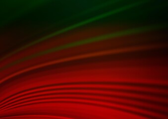 Dark Green, Red vector modern bokeh pattern. Colorful illustration in abstract style with gradient. The background for your creative designs.