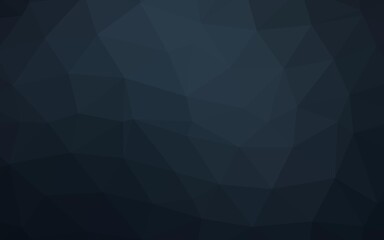 Obraz premium Dark BLUE vector low poly cover. Colorful abstract illustration with gradient. Polygonal design for your web site.