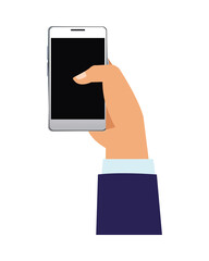 hand using smartphone device technology