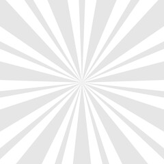 Sunlight rays background. Grey color burst background. Vector illustration.