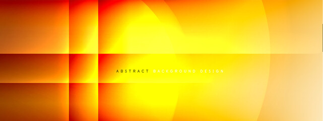 Vector abstract background - circle and cross on fluid gradient with shadows and light effects. Techno or business shiny design templates for text