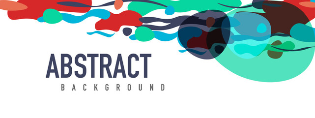 Trendy liquid style shapes abstract design, dynamic vector background for placards, brochures, posters, web landing pages, covers or banners