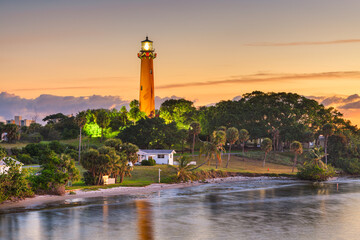 Jupiter, Florida, USA at Jupiter Inlet Light © SeanPavonePhoto