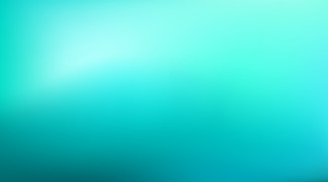 Abstract Gradient teal mint background. Blurred turquoise blue green water backdrop. Vector illustration for your graphic design, banner, summer or aqua poster, website