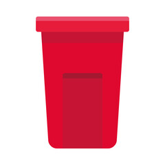 garbage bin waste isolated icon
