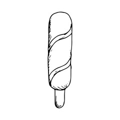 Ice cream hand drawn