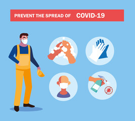 recommendations to prevent covid in an industry operator