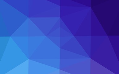 Dark BLUE vector polygonal background. Brand new colorful illustration in with gradient. Elegant pattern for a brand book.