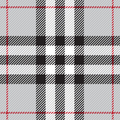 Vintage tartan texture seamless pattern. Traditional Scottish checkered plaid ornament. Coloured geometric intersecting striped vector illustration. Seamless fabric texture. 
