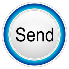 Send Button on white background - illustration
