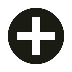 mobile application medical assistance web button menu digital silhouette style icon