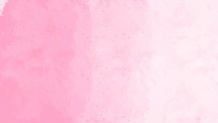 Abstract pink watercolor background texture on white background, vector.