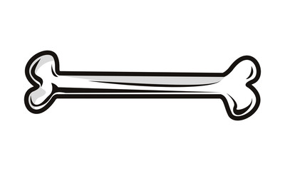 bone skeleton tattoo isolated icon