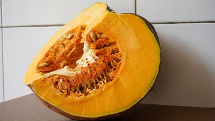 pumpkin on a wooden background