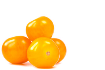 Yellow juicy cherry tomatoes