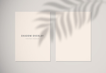 Vector set of transparent shadow overlay effects