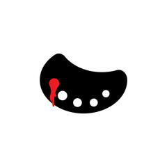 painting palette vector logo icon design template illustration