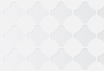 White abstract background with slight shadows, vector illustration