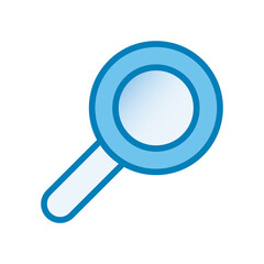 lupe line and gradient style icon vector design
