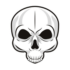 skull bone tattoo art icon