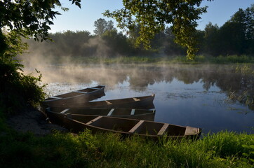 boat on the river
