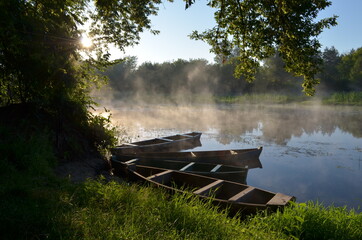 boat on the river