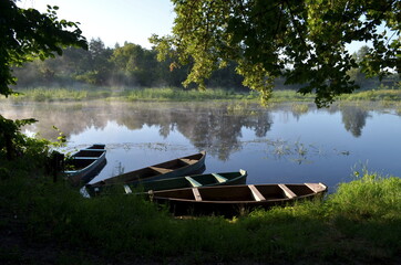 boat on the river
