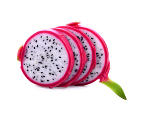 Dragon fruit isolated on white background