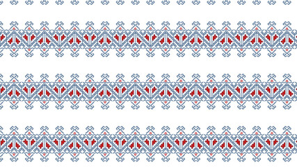 Traditional Seamless Color Pattern Vector for Background and Design