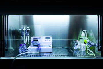 Scientific equipment in a laboratory