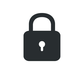 Lock icon. Lock vector illustration. 