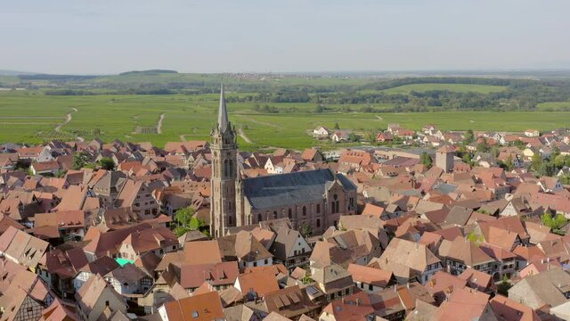 Dambach la Ville village in Alsace France
