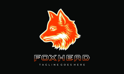 Fox Head Vector Logo Template