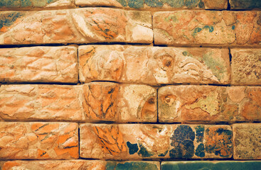 Lion from Ishtar Gate of Babylon, constructed in about 575 BC
