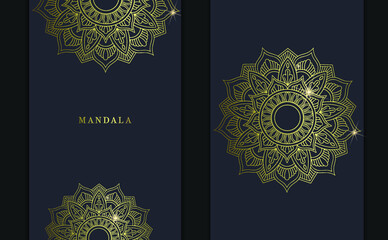 Mandala template with elegant, classic elements. Great for invitation, flyer, menu, brochure, background Premium Vector