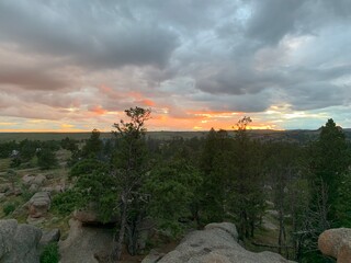 Sunsetting at Vedauwoo National Park