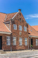 Historic house at the Torvet market square in Ribe, Denmark