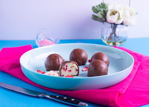 Homemade cream-cheese candies