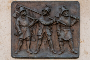 Gedenktafel in Wolfratshausen für die gefallenen Bauern der Sendlinger Mordweihnacht