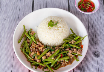 Thai Mixed Food Selections and Drinks 