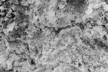 old concrete cement with cracks and natural destruction