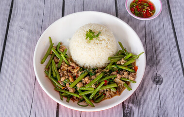 Thai Mixed Food Selections and Drinks 