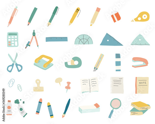 手書きの文房具のイラストのセット 筆記用具 勉強 えんぴつ かわいい Ball Pen Wall Mural Ball P Yugoro 手書きの文房具のイラストのセット 筆記用具 勉強 えんぴつ かわいい Ball Pen Wall Mural Ball P Yugoro